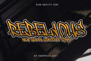 Related font REBELIOUS