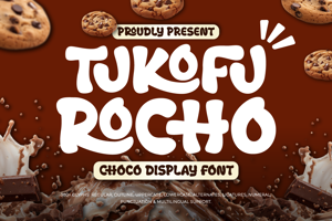 Related font Tukofu Rocho - Choco Display Font