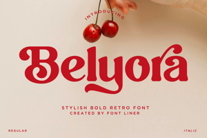 Related font Belyora DEMO