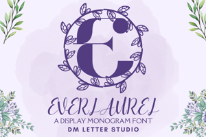 Related font Everlaurel Monogram
