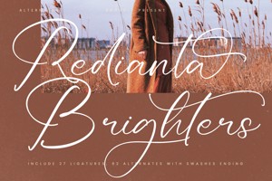 Related font Redianta Brighters VERSION