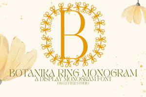 Botanika Ring Monogram