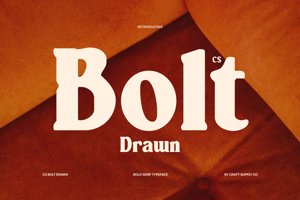 Related font CS Bolt Drawn