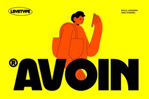 Related font Avoin - Modern Bold Font