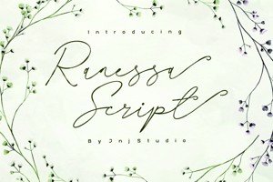 Related font Ranessa Script