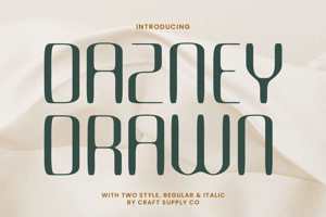 Related font Dazney Drawn