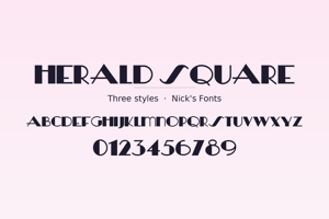 Related font Herald Square
