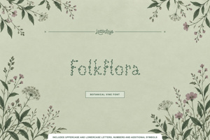 Related font Folk Flora