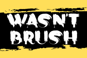Related font Wasnt Brush