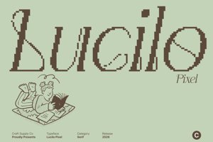 Related font Lucilo Pixel