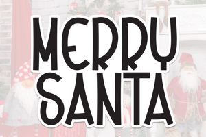 Related font Merry Santa