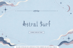 Related font Astral Surf