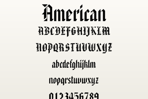 Related font American Text