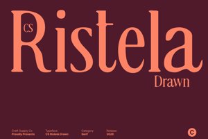 Related font CS Ristela Drawn