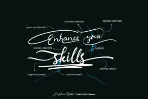 Related font Angelina Malika
