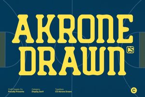 Related font CS Akrone Drawn