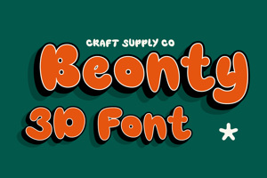 Related font Beonty 3d
