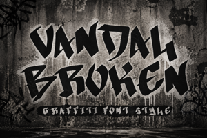 Related font Vandal Broken