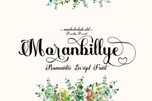 Related font Moranbillye