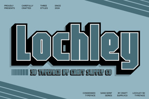 Related font Lochley 3D