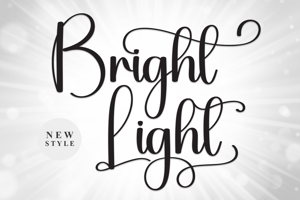 Related font Bright Light