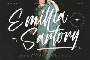 Related font Emillia Sartory VERSION