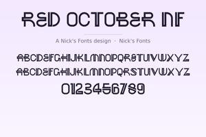 Related font Red October NF