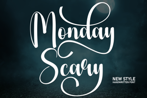 Related font Monday Scary
