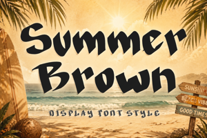 Related font Summer Brown