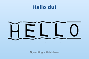 Related font Hallo du!