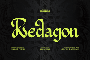 Related font Redagon