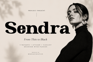 Related font Sendra Thin