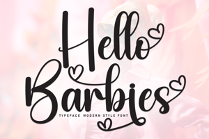 Related font Hello Barbies