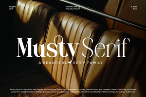 Related font MUSTY SERIF