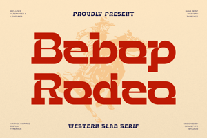 Related font Bebop Rodeo