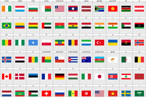 flags color world