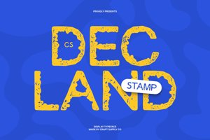 Related font CS Decland Stamp
