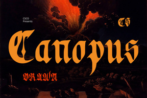 Related font CS Canopus Drawn
