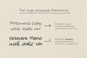 Related font Notevera Duo