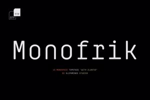 Related font Monofrik