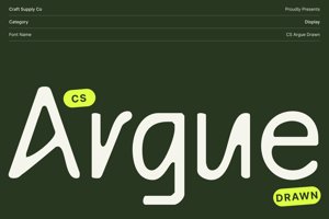 Related font CS Argue Drawn