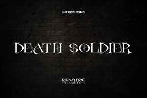 Related font Death Soldier