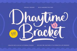 Related font Dhaytime Bracket VERSION