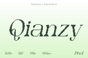 Related font Qianzy Pixel