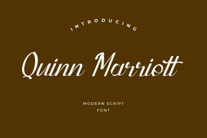 Related font Quinn Marriott Elegant Stylish