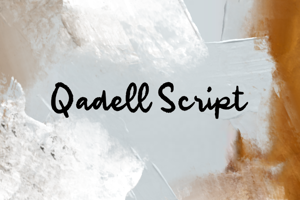 Related font Qadell Script