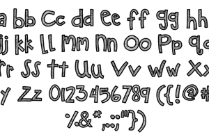 Related font KBZipaDeeDooDah