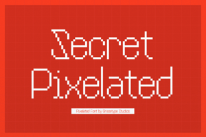 Related font Secret Pixelated