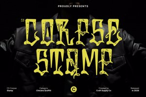 Related font CS Corpse Stamp