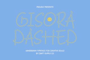Related font CS Gisora Dashed
